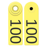 Allflex Global Sheep and Goat Numbered Tags 76-100 Yellow