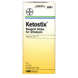 Bayer Ketostix Reagent Strips for Urinalysis 100s