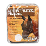 Cashel Quiet Ride Long Nose Pasture Fly Mask with Ears Horse Black