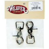 Weaver Leather Z5015 Square Scissor Snap 5 8in Nickel Plated Retail pkg pkg 2