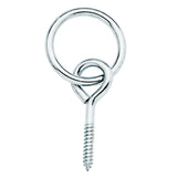 Weaver Leather 10151 Screw Eye with Ring ZP ST 2" with 3" ring Zinc Plated Steel