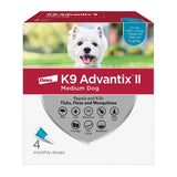 Elanco K9 Advantix II Flea and Tick Spot-On for Dogs 11-20 lbs Teal Package 4