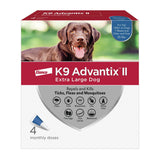 Elanco K9 Advantix II Flea and Tick Spot-On for Dogs Over 55 lbs Blue Package 4