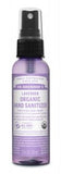 Dr Bronners Hand Sanitizing Spray Lavender Organic 2 oz