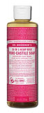 Dr Bronners Liquid Castile Soap Rose 8 oz