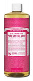 Dr Bronners Liquid Castile Soap Rose 32 oz