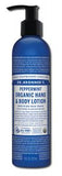 Dr Bronners Organic Lotions Peppermint 8 oz