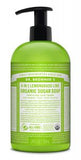 Dr Bronners Hand Soap Lemongrass Lime 24 oz