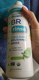 Essential Oxygen Certified BR Organic Brushing Rinse, All Natural Mouthwash for Whiter Teeth, Fresher Breath, and Happier Gums, Alcohol-Free Oral Care, Peppermint, 16 Ounce