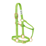 Weaver Leather Original Adjustable Chin and Throat Snap Halter Average 1in Lime