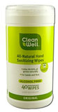 Cleanwell Hand Santizing Wipes Original Canister 40 Count