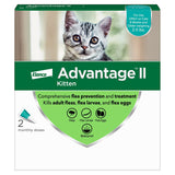 Elanco Advantage II Flea Treatment For Cats 2-5 lbs Turquoise Package 2