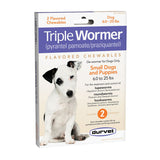 Durvet Triple Wormer Dog Dewormer Puppy Small Dog 2s