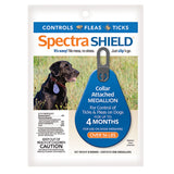 Spectra SHIELD Flea and Tick Medallion for Dogs Over 56 lbs Blue Ea