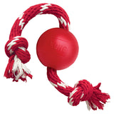 KONG Ball with Rope Dog Toy Small up to 35 lbs
