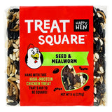 Happy Hen Treats Poultry Mealworm Treat Square Seeds and Mealworm 6 oz