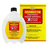 Durvet Ivermectin Pour-On Dewormer for Cattle 1 liter 1000 ml