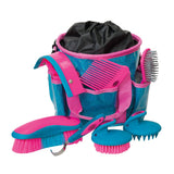 Weaver Leather Grooming Kit Blue Glitter Pink 7 pieces