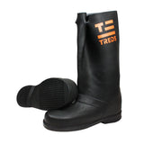TREDS Rubber Footwear 17 Inch Super Tough Pull-On Slush Overboots Small Black