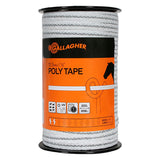 Gallagher Poly Tape 0.5 inch 656' White