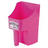 Miller Little Giant Enclosed Plastic Feed Scoop Pink 3 qt