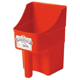 Miller Little Giant Enclosed Plastic Feed Scoop Red 3 qt