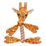 Jolly Pets Animal Flathead Dog Toy Small Giraffe