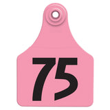 Allflex Global Large Numbered Tags 51-75 Pink