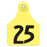 Allflex Global Large Numbered Tags 1-25 Yellow