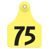 Allflex Global Large Numbered Tags 51-75 Yellow