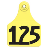 Allflex Global Large Numbered Tags 101-125 Yellow