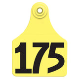 Allflex Global Large Numbered Tags 151-175 Yellow