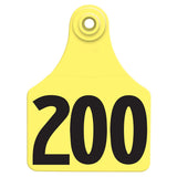 Allflex Global Large Numbered Tags 176-200 Yellow