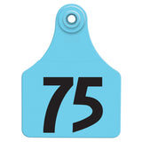 Allflex Global Large Numbered Tags 51-75 Blue