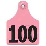 Allflex Global Maxi Numbered Tags 76-100 Pink