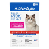 Adams Plus Flea and Tick Spot On for Cats and Kittens Over 5 lbs Red Package 3