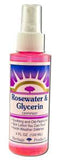 Heritage Store Flower Waters with Atomizer Rosewater 4 oz