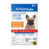 Adams Plus Flea and Tick Spot On for Dogs 15-30 lbs Orange Package 3
