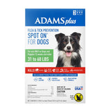 Adams Plus Flea and Tick Spot On for Dogs 31-60 lbs Green Package 3