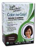 Light Mountain Color the Gray Natural Haircolor and Conditioner Chestnut