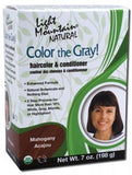 Light Mountain Color the Gray Natural Haircolor and Conditioner Mahogany