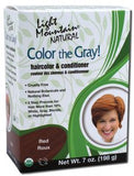 Light Mountain Color the Gray Natural Haircolor and Conditioner Red