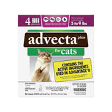 Advecta Ultra Flea Protection for Cats 59 lbs Purple Pack 4