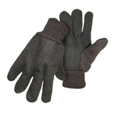 BOSS Brown Jersey PVC Dot Gloves Large Pair