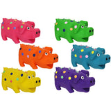 Multipet Goblets Pig Dog Toy 4' Assorted Colors