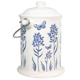 Accessories Culinary Cleaning Solutions Ceramic Floral Blue Compost Keeper 8