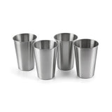 Accessories Culinary Serving Tools Tumblers 16 oz. 4 count, Stainless Steel