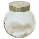 RSVP Glass Ball Spice Bottle with stainless steel lid 6 oz.