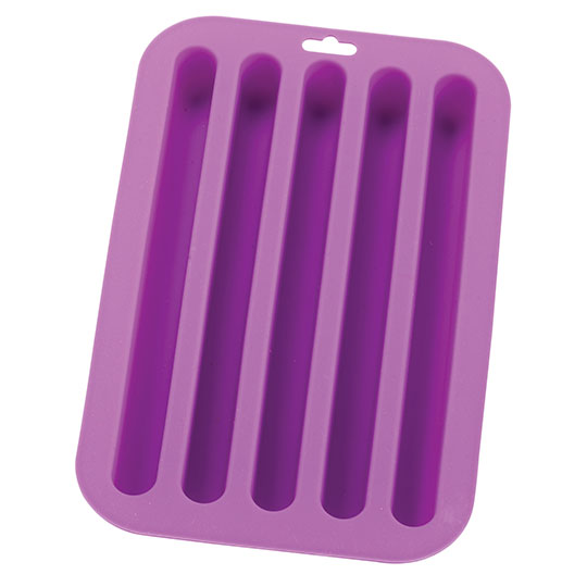 Harold Import Company HIC Kitchen Helpers Silicone Ice Cube Tray for Water Bottles 8" x 4"