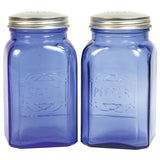 RSVP Herb & Spice Accessories Retro Salt & Pepper Shaker 4 1/2" x 2 3/4", Blue